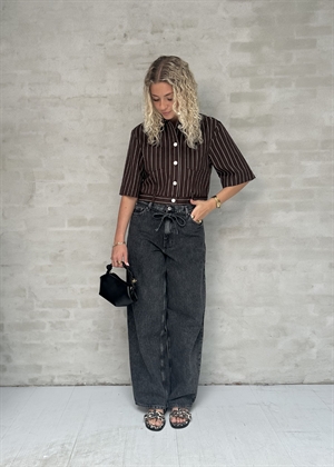 Majsa jakke Creme Brown Pinstripe Baum Und Pferdgarten 